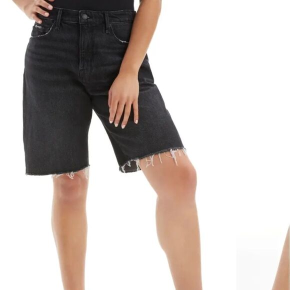 GOOD AMERICAN Good '90s Bermuda Shorts - Picture 1 of 10